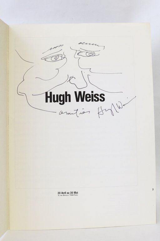 Catalogue de l'exposition des oeuvres d'Hugh Weiss au Centre National …