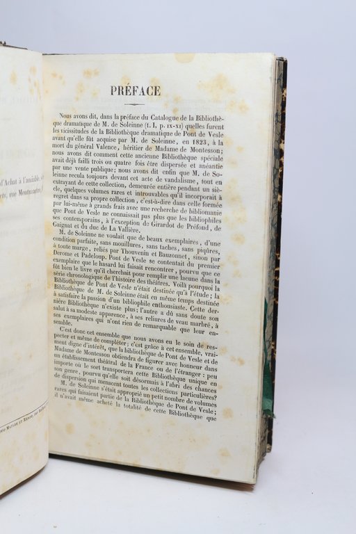 Catalogue de la bibliothèque dramatique de Pont de Vesle. - …