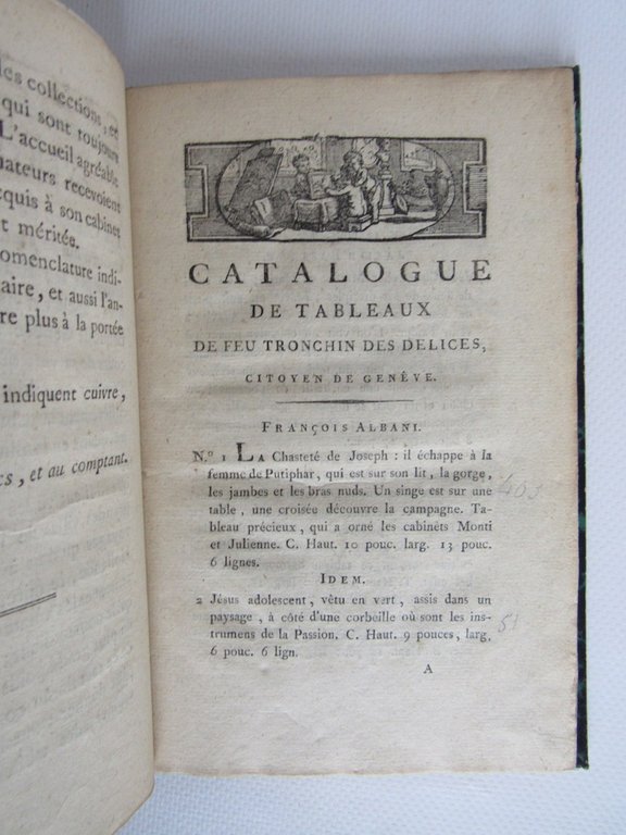 Catalogue de tableaux