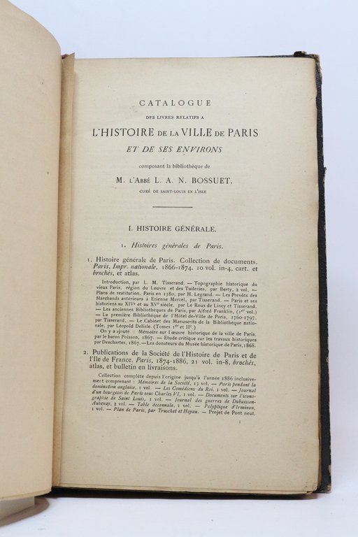 Catalogue des livres relatifs à l'histoire de la ville de …
