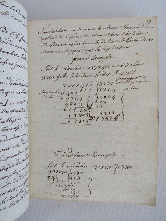 Cayer des mathématiques dictées par monsieur Duplay oratorien dans la …