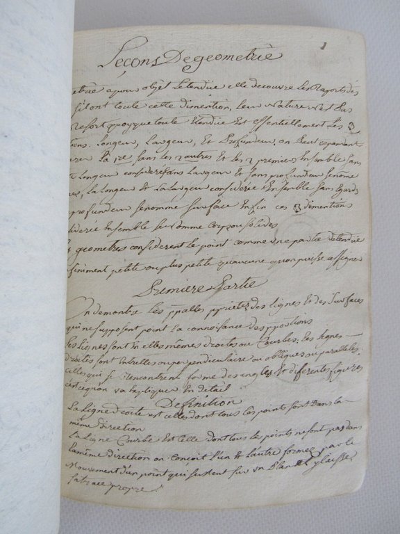 Cayer des mathématiques dictées par monsieur Duplay oratorien dans la …