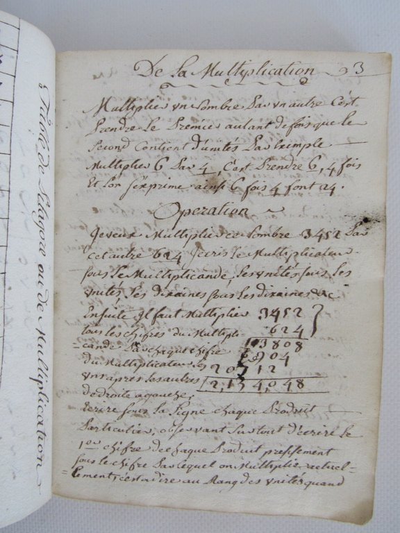 Cayer des mathématiques dictées par monsieur Duplay oratorien dans la …