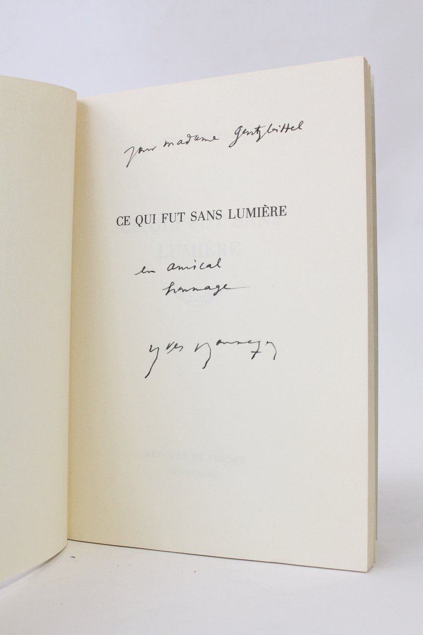 Ce qui fut sans lumière