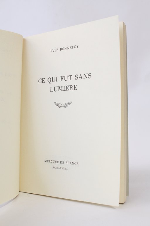 Ce qui fut sans lumière
