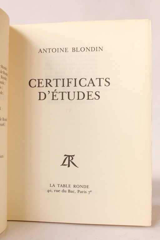 Certificats d'études