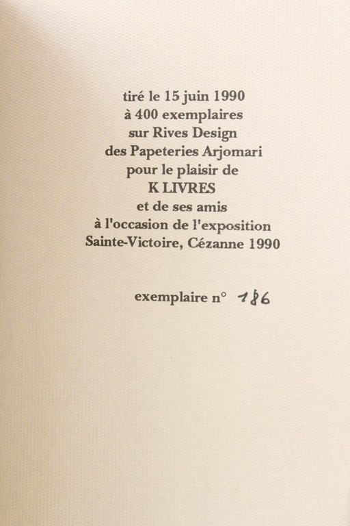Cézanne sur le vif