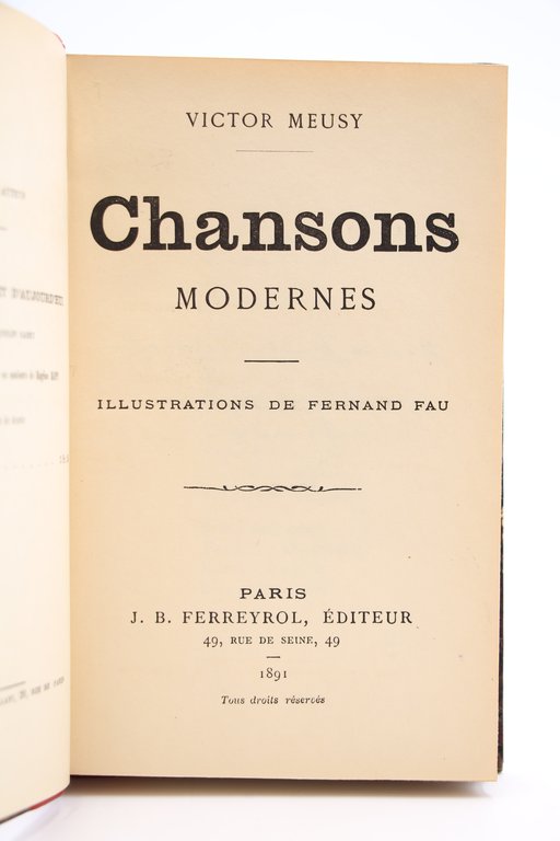Chansons modernes. Répertoire du Chat Noir. - IIème Série