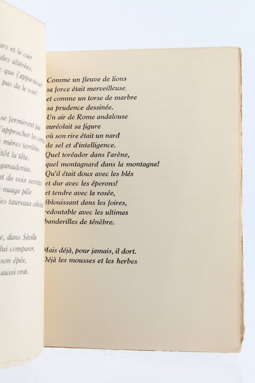 Chant funèbre pour Ignacio Sanchez Mejias et ode à Walt …