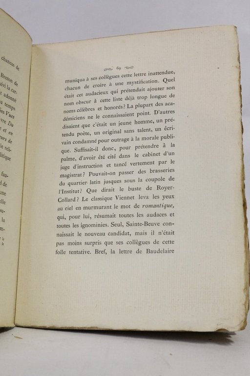 Charles Baudelaire et Alfred de Vigny candidats à l'Académie française