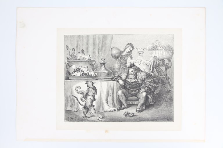 Charles Perrault, Contes, Le Chat botté, L'ogre le reçut aussi …