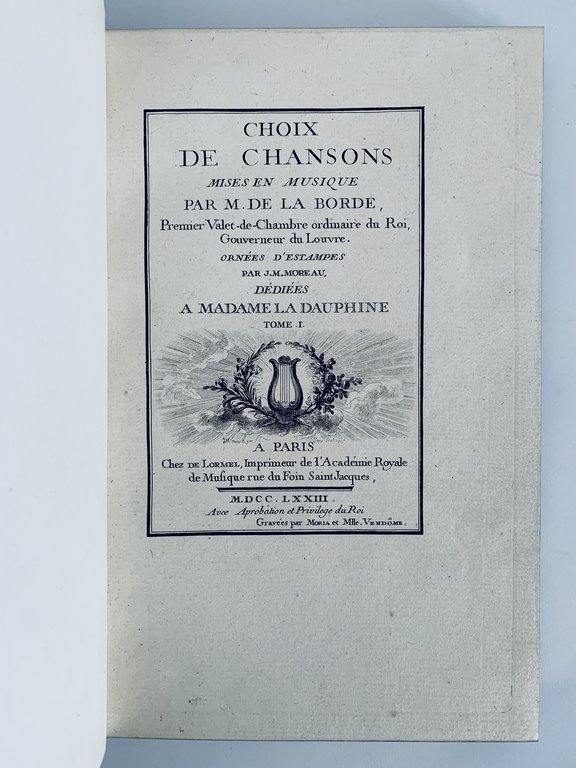 Choix de chansons mises en musique. Dédiées à Madame la …
