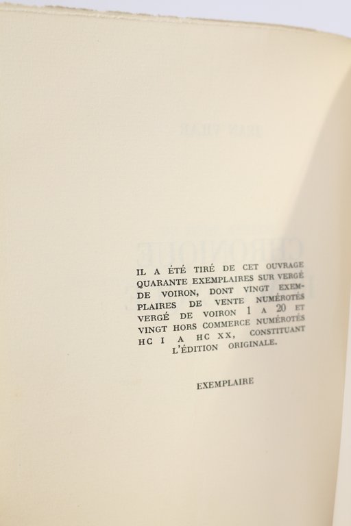 Chronique romanesque