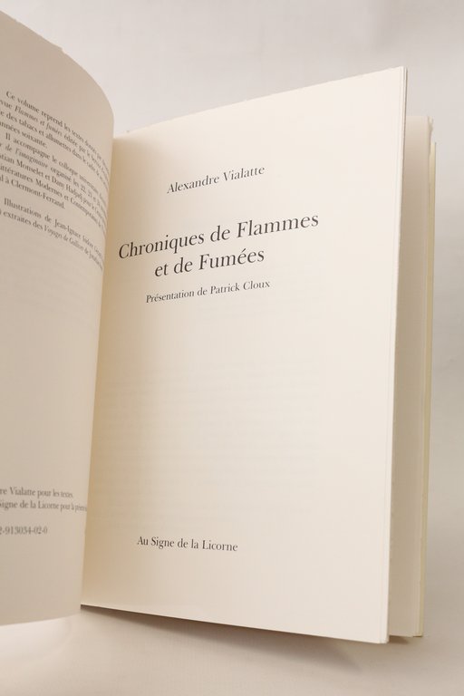 Chroniques de flammes et de fumées