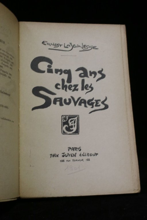 Cinq ans chez les sauvages