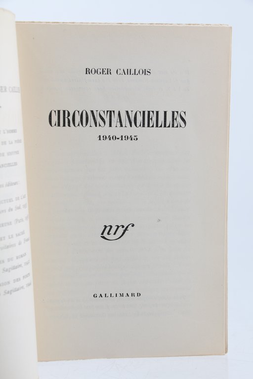 Circonstancielles 1940-1945