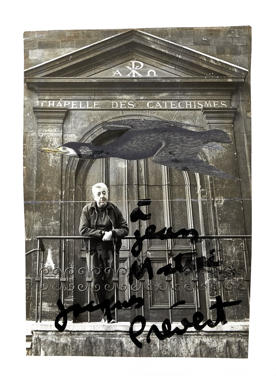 Collage original réalisé sur une photographie originale de Robert Doisneau …