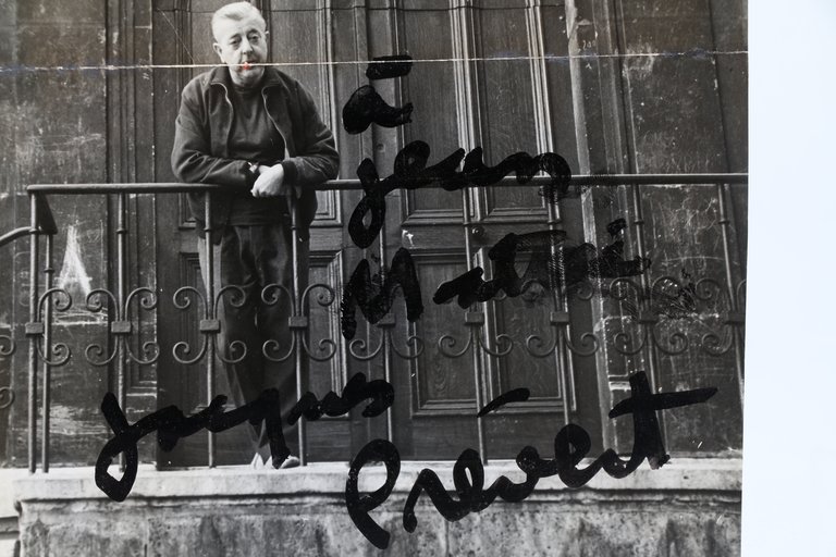 Collage original réalisé sur une photographie originale de Robert Doisneau …