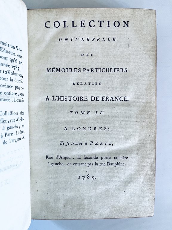 Collection universelle des mémoires particuliers relatifs à l'Histoire de France