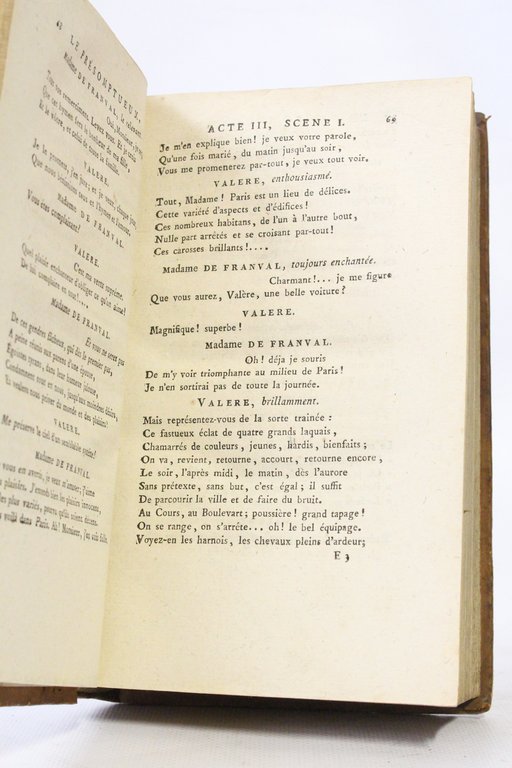 Comédies. Le présomptueux , ou l'heureux imaginaire [Ensemble] Le convalescent …