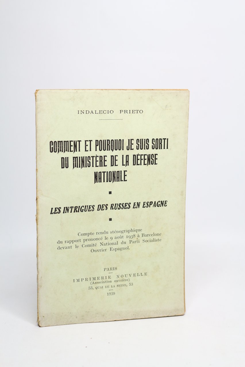 Comment et pourquoi je suis sorti du ministère de la …
