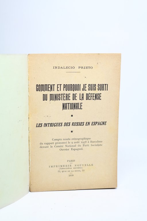 Comment et pourquoi je suis sorti du ministère de la …
