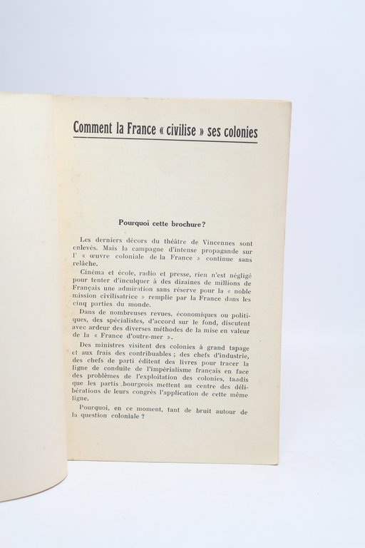 Comment la France civilise ses colonies