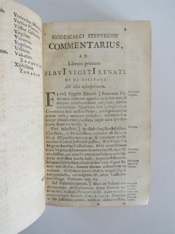 Commentarius ad Flavi Vegeti Renati libros, De re militari