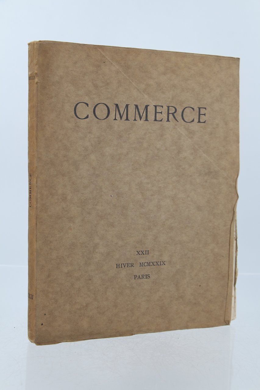 Commerce Cahier XXII de l'hiver 1929