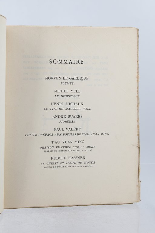Commerce Cahier XXII de l'hiver 1929