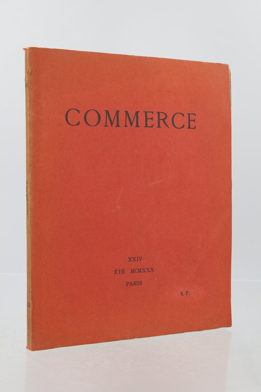 Commerce Cahier XXIV de l'été 1930