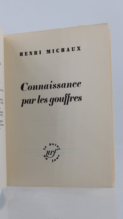 Connaissance par les gouffres