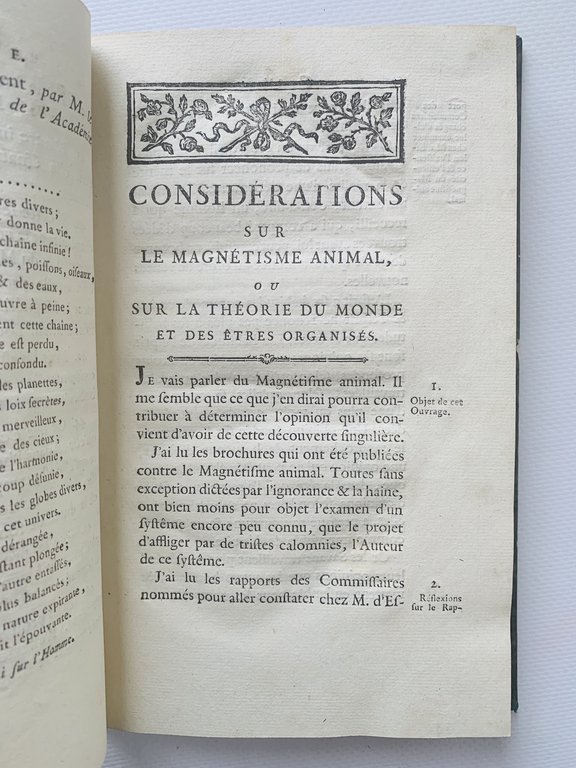 Considérations sur le magnétisme animal, ou sur la théorie du …