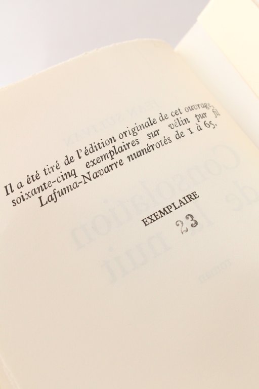 Consolation de la nuit