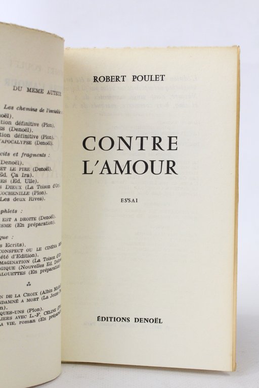 Contre l'amour