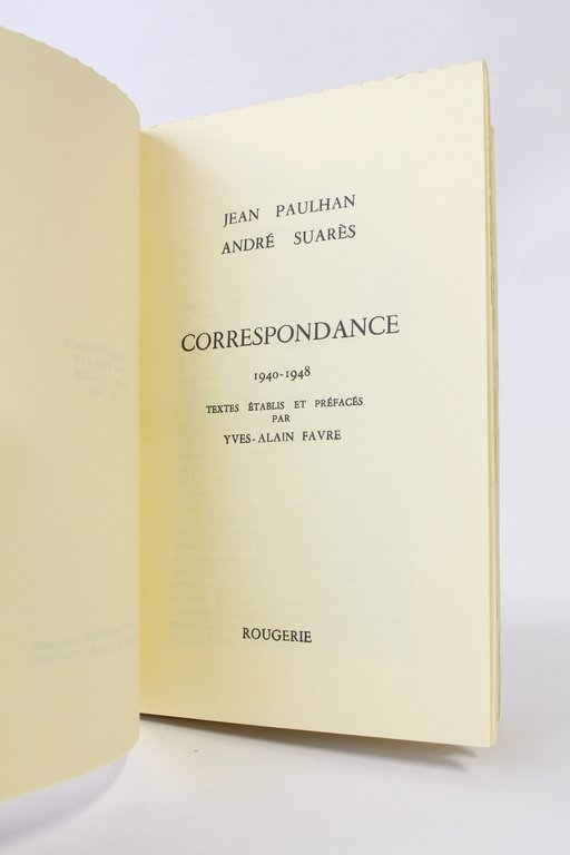 Correspondance 1940-1948