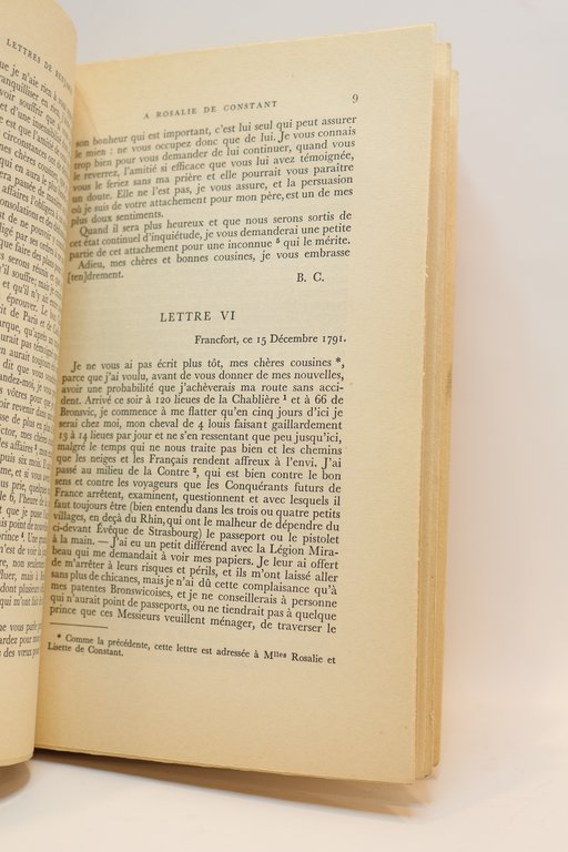 Correspondance de Benjamin et Rosalie de Constant 1786-1830