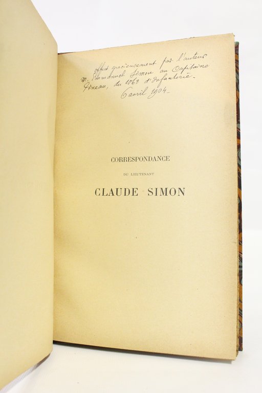Correspondance de Claude Simon, lieutenant grenadier du régiment de Walsh …