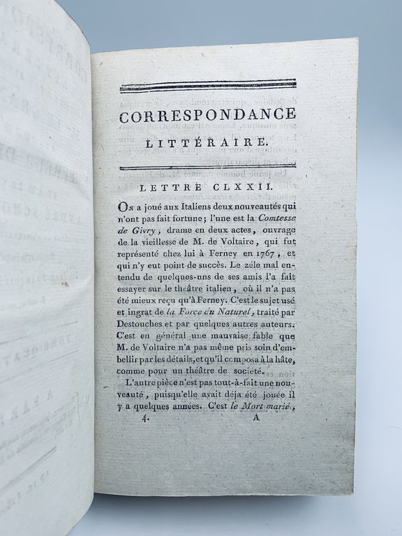 Correspondance littéraire, adressée à son Altesse Impériale M.gr le Grand …
