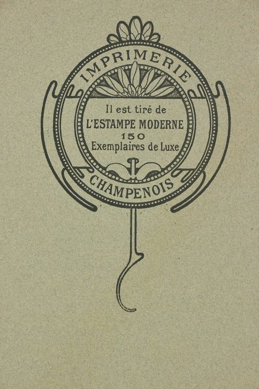 Couverture de L'Estampe Moderne n°1 mai 1897