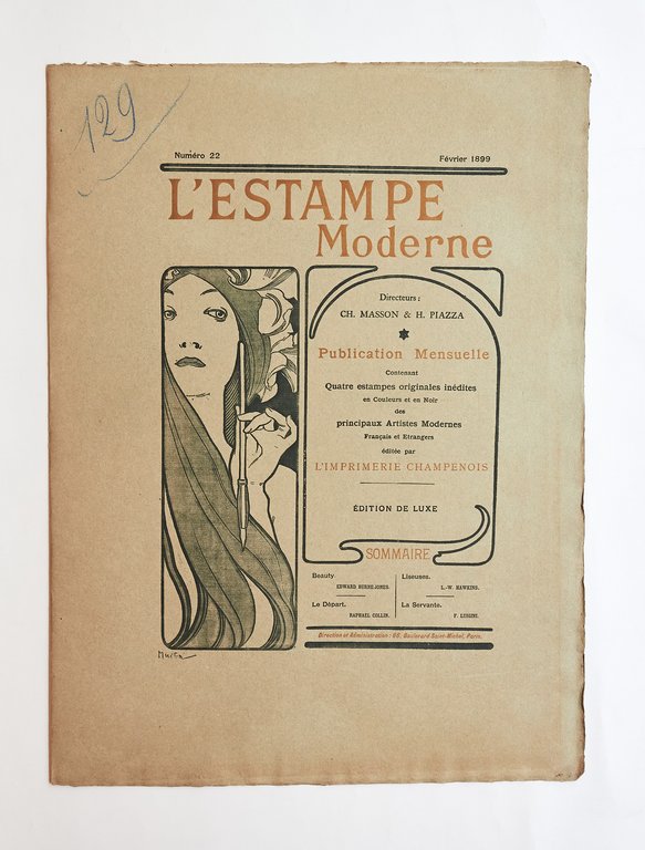 Couverture de L'Estampe Moderne n°22 février 1899