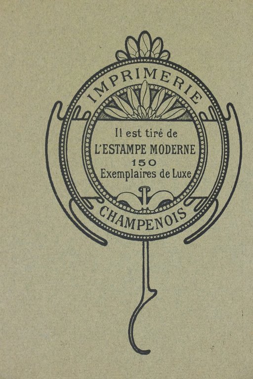 Couverture de L'Estampe Moderne n°4 août 1897