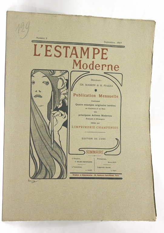 Couverture de L'Estampe Moderne n°5 septembre 1897