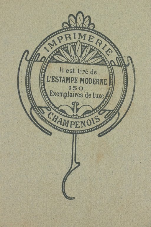 Couverture de L'Estampe Moderne n°5 septembre 1897