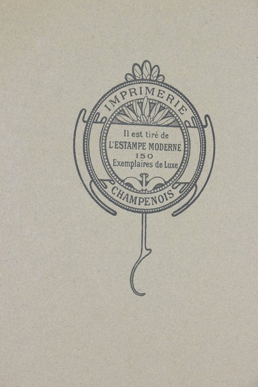 Couverture de L'Estampe Moderne n°6 octobre 1897