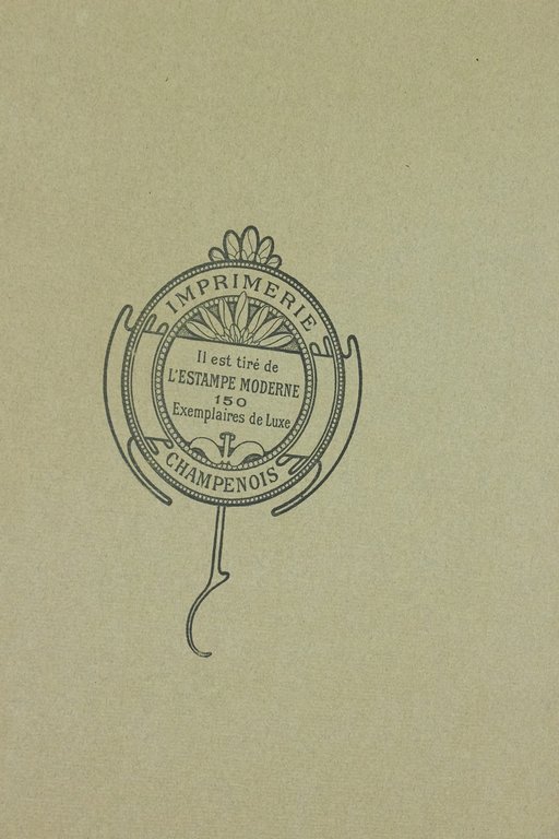 Couverture de L'Estampe Moderne n°7 novembre 1897