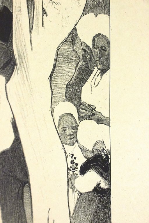 "Crépuscule" - Lithographie originale sur Chine - L'Estampe Moderne