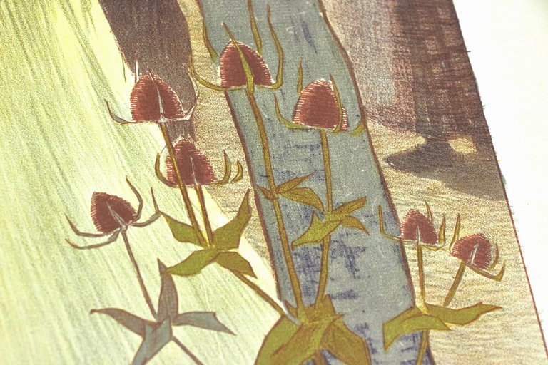 "Crépuscule" - Lithographie originale sur Japon - L'Estampe Moderne