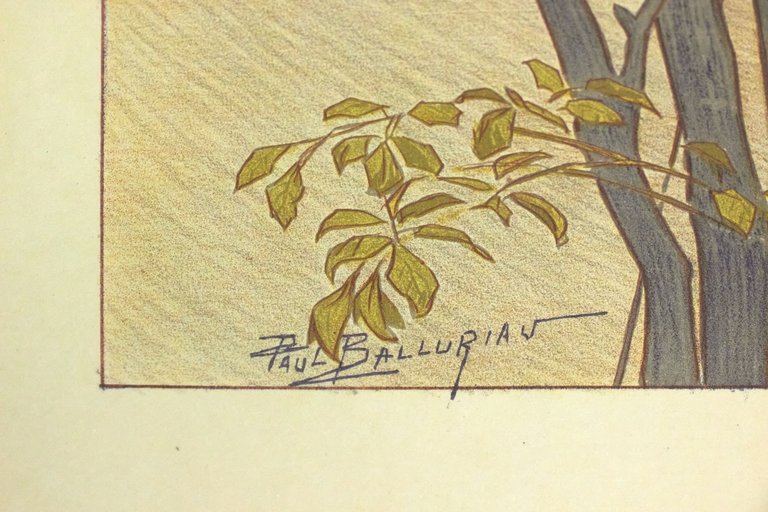 "Crépuscule" - Lithographie originale sur Japon - L'Estampe Moderne
