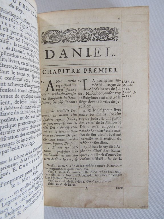 Daniel traduit en françois. Avec une explication tirée des saints …